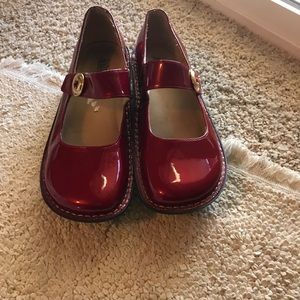 Algeria Shoes. Candy Apple Red patent leather